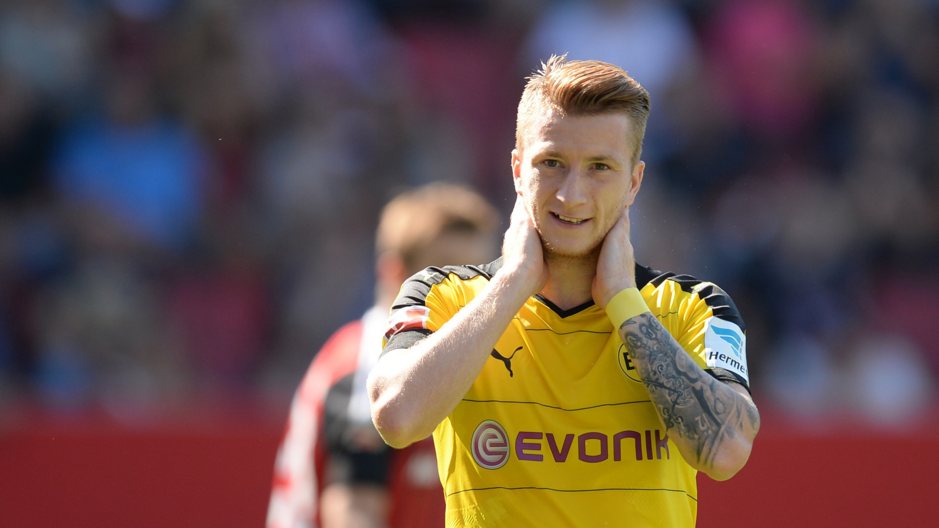 Man in Yellow Adidas Soccer Jersey. Wallpaper in 1920x1080 Resolution