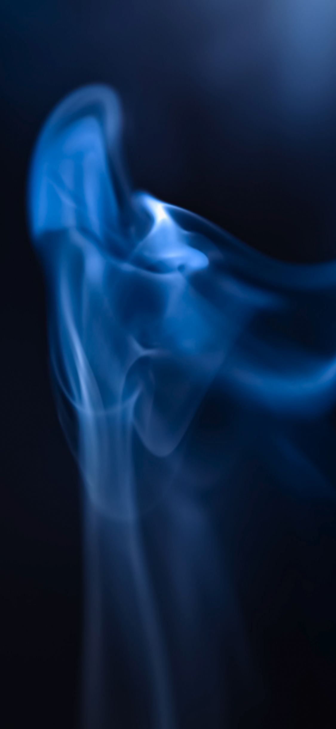 Smoke, White, Illustration, Electric Blue, Darkness. Wallpaper in 1125x2436 Resolution