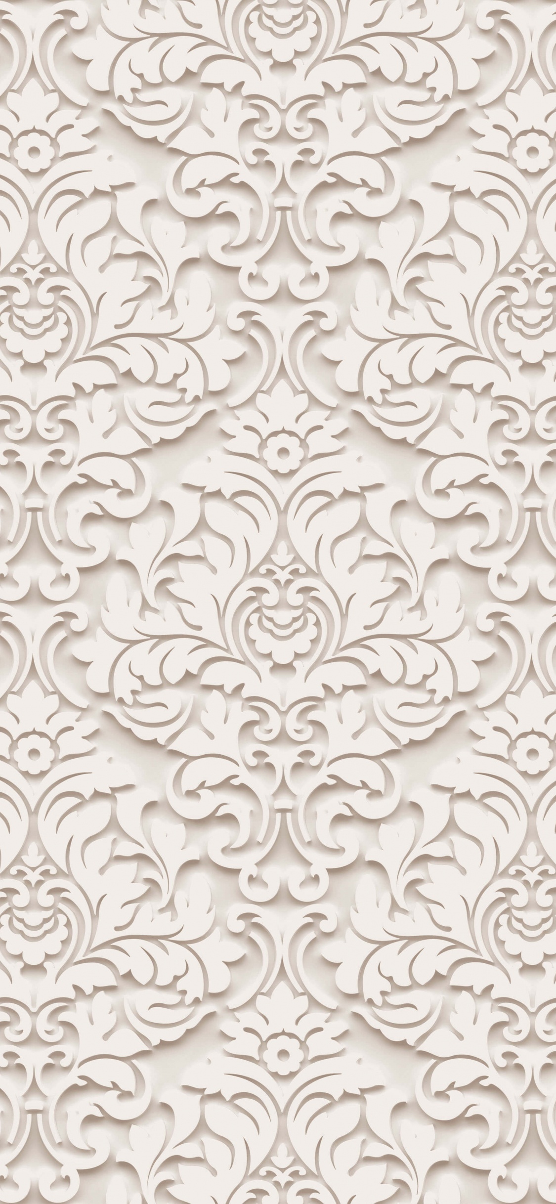 Textile Floral Blanc et Noir. Wallpaper in 1125x2436 Resolution