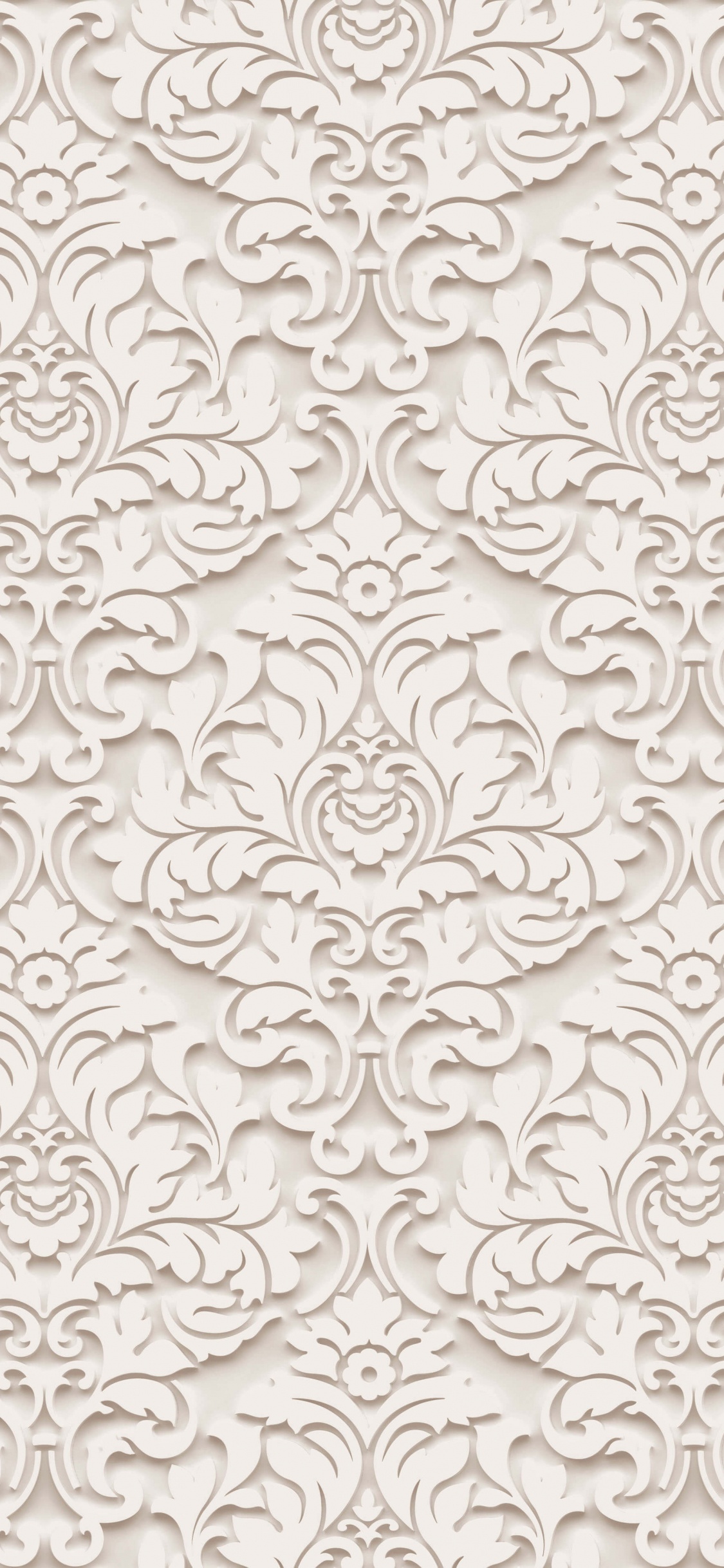 White and Black Floral Textile. Wallpaper in 1125x2436 Resolution