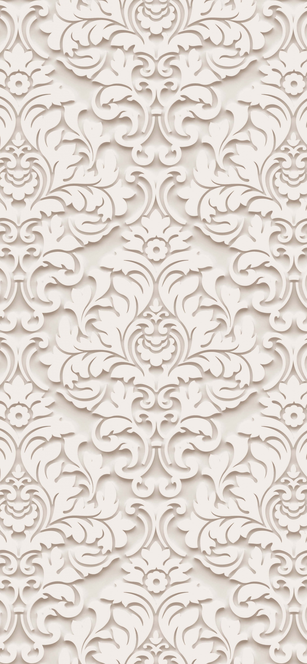 White and Black Floral Textile. Wallpaper in 1242x2688 Resolution