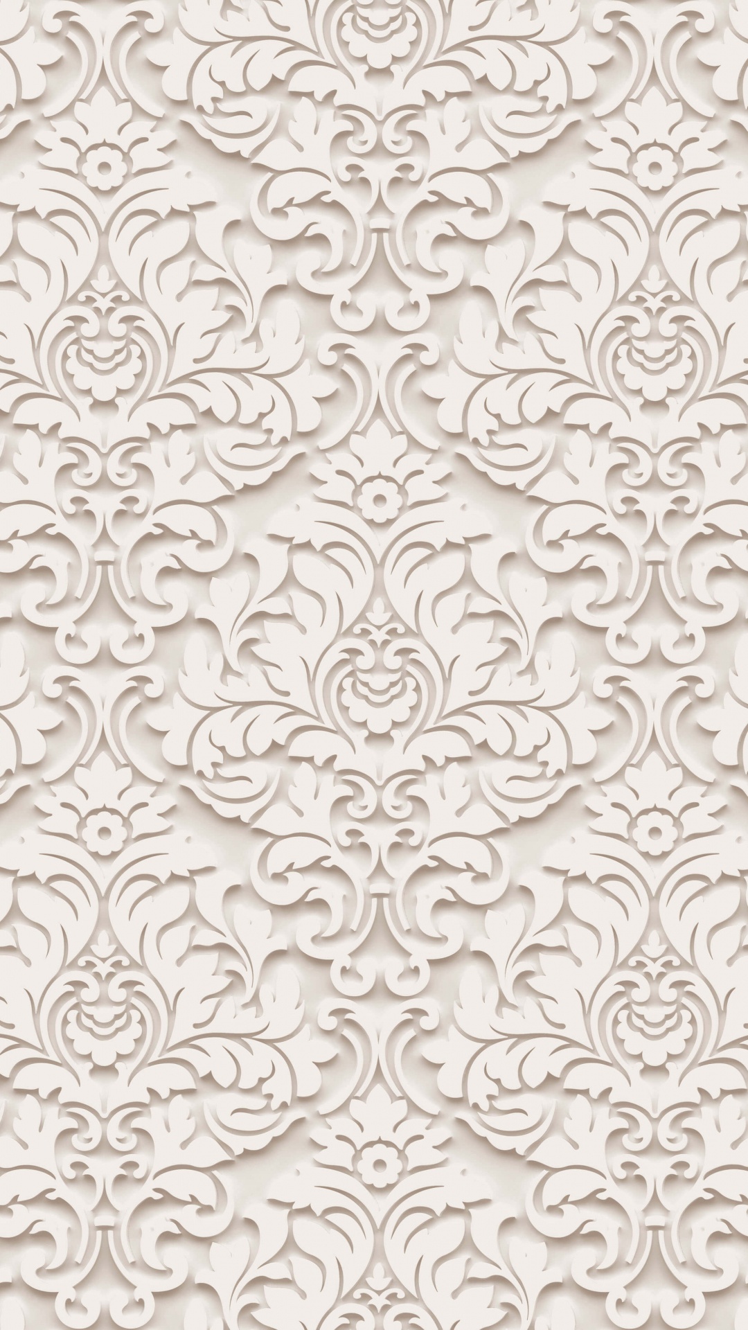 Weißes Und Schwarzes Florales Textil. Wallpaper in 1080x1920 Resolution