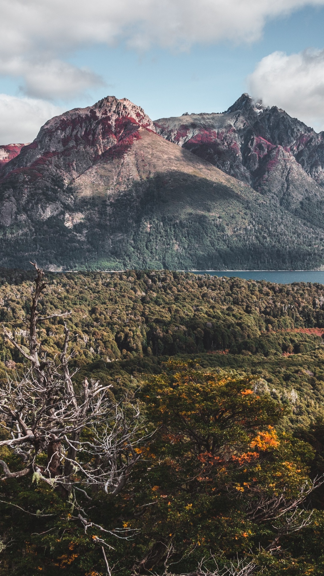 Bergkette, Cloud, Wasser, Naturlandschaft, Hochland. Wallpaper in 1080x1920 Resolution