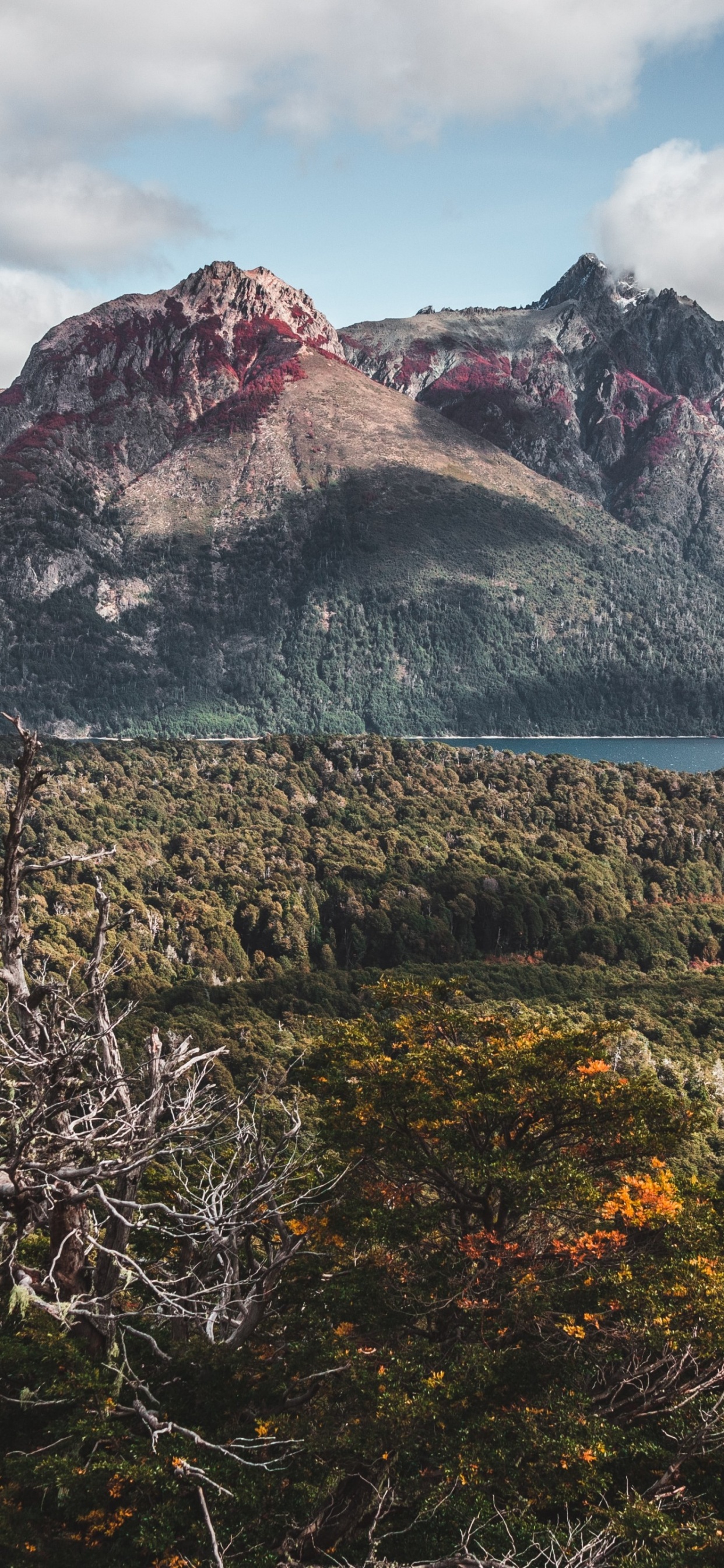 Mountain Range, Mountain, Cloud, Water, Plant. Wallpaper in 1242x2688 Resolution