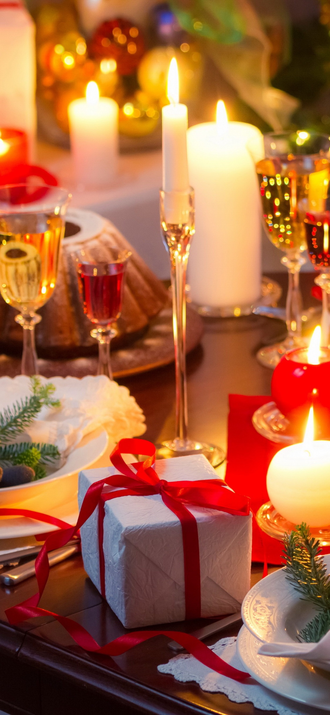 El Día De Navidad, Cena de Navidad, Cena, Navidad, la Víspera de Navidad. Wallpaper in 1125x2436 Resolution