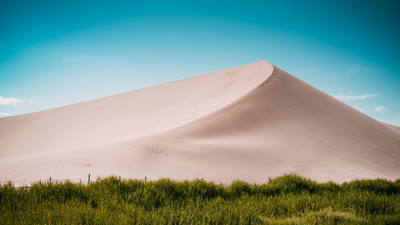 Desert, Macaron, Landscape, Nature, Dune. Wallpaper in 1280x720 Resolution