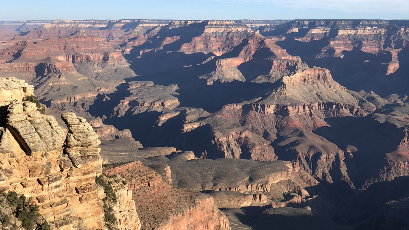 Parc National du Grand Canyon, North Rim, Paysage Naturel, Plateau, Soubassement. Wallpaper in 1366x768 Resolution