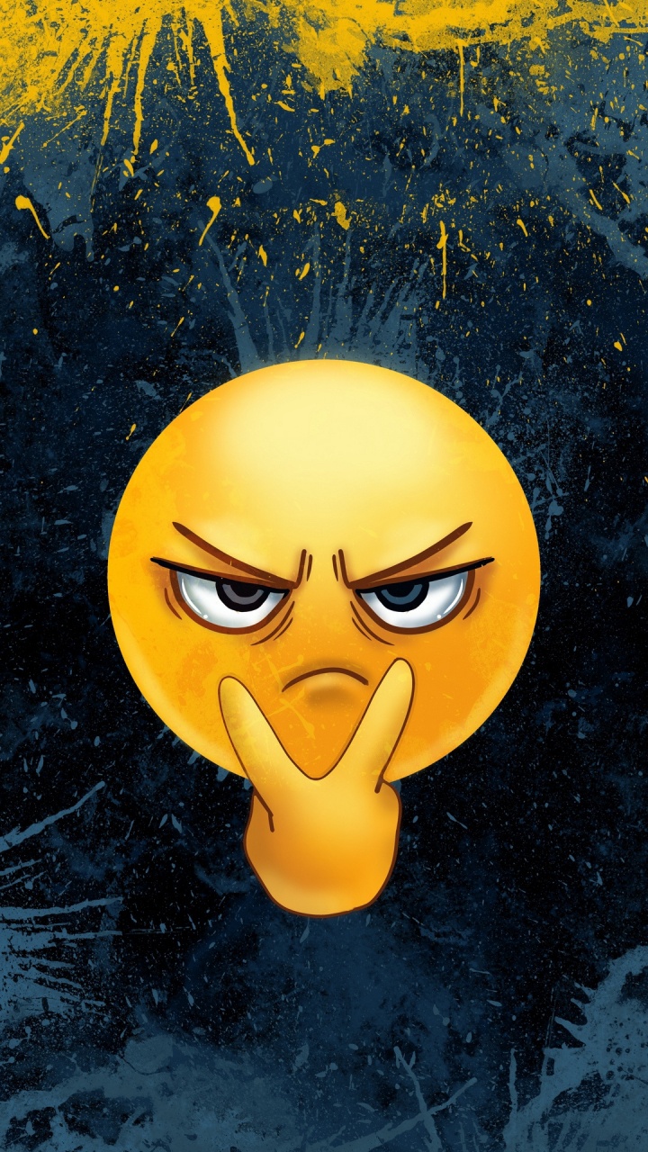 dp for Whatsapp, Yellow, Orange, Emoticon, Cartoon. Wallpaper in 720x1280 Resolution