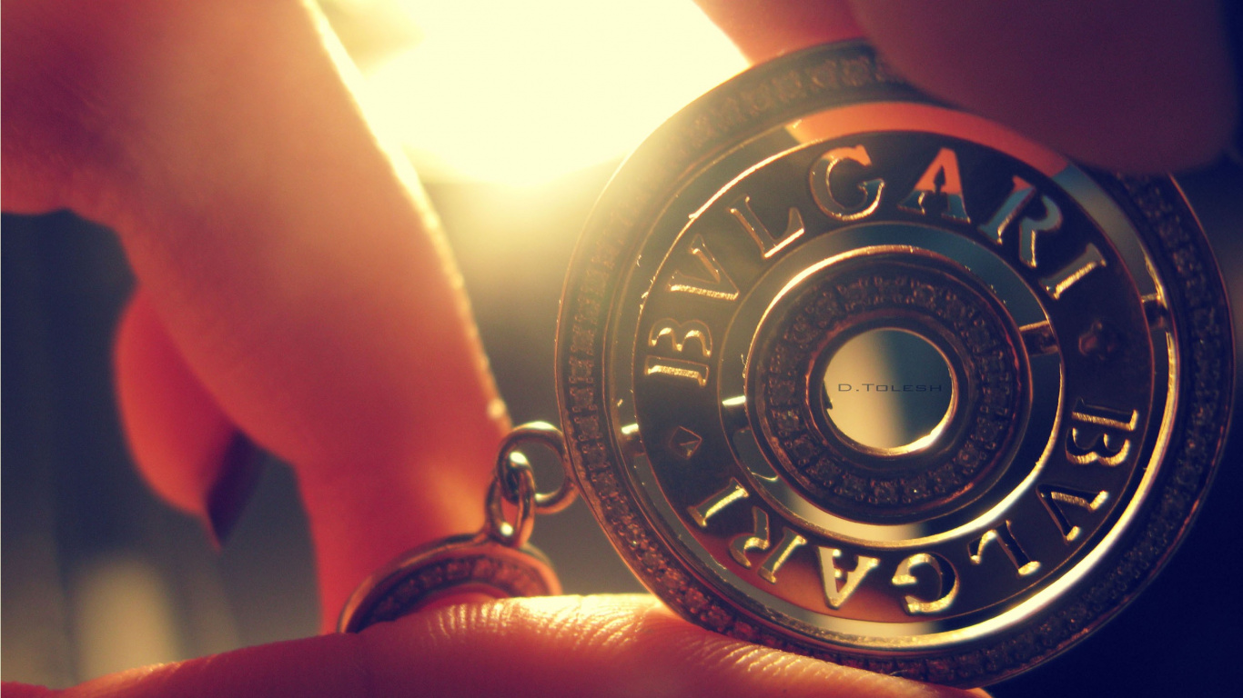 Bulgari, Luxury Goods, Keychain, Font, Logo. Wallpaper in 1366x768 Resolution