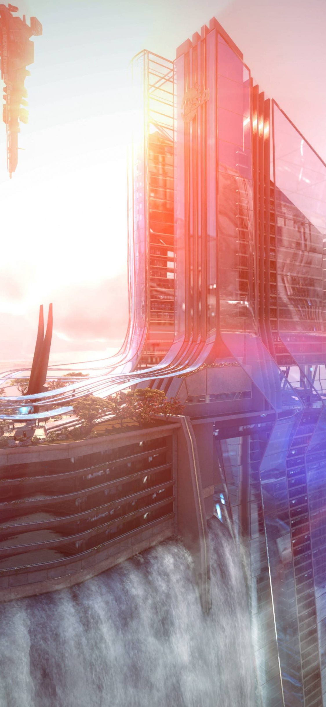 Killzone Shadow Fall, Stadtgebiet, Metropole, Stadtlandschaften, Wolkenkratzer. Wallpaper in 1125x2436 Resolution