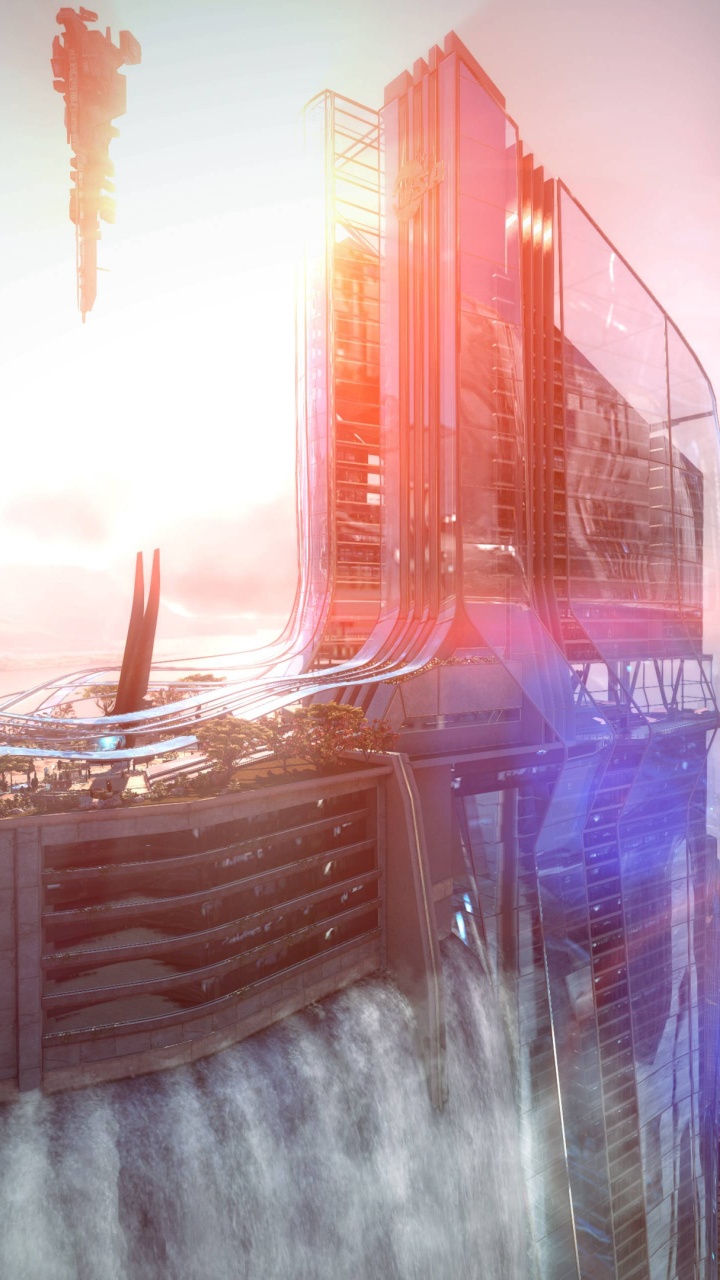 Killzone Shadow Fall, Urban Area, Metropolis, Cityscape, City. Wallpaper in 720x1280 Resolution