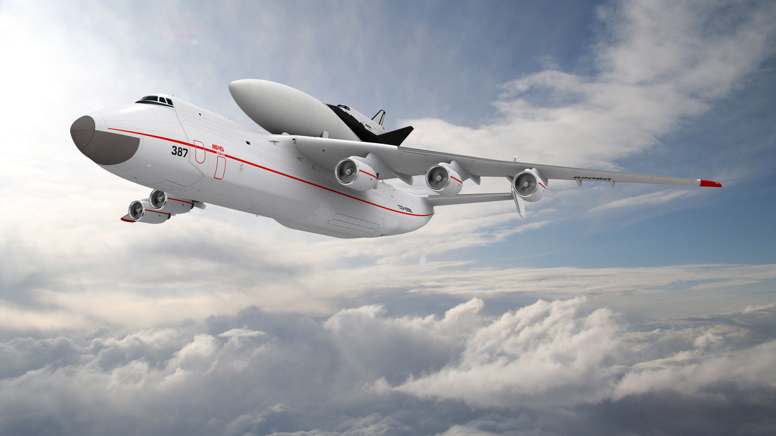White and Red Airplane Under White Clouds and Blue Sky During Daytime. Wallpaper in 2560x1440 Resolution