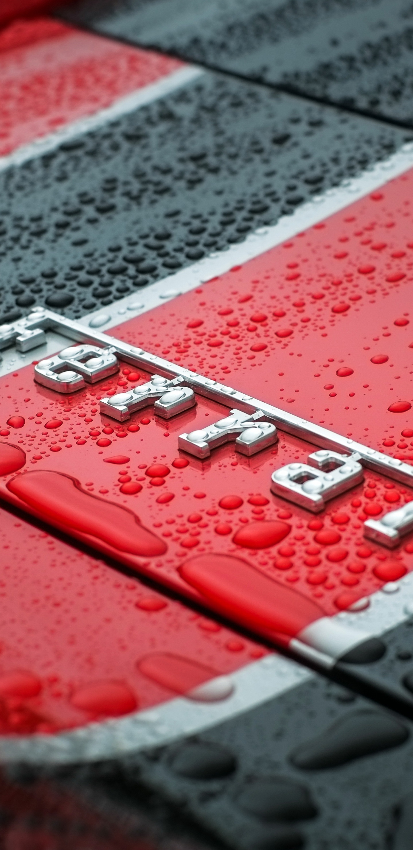 Rot-weißes Druckerpapier. Wallpaper in 1440x2960 Resolution