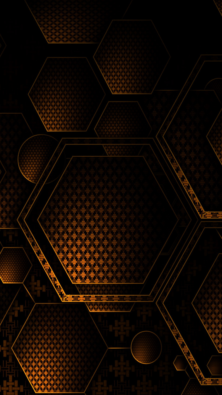 Yellow and Black Checked Pattern. Wallpaper in 750x1334 Resolution