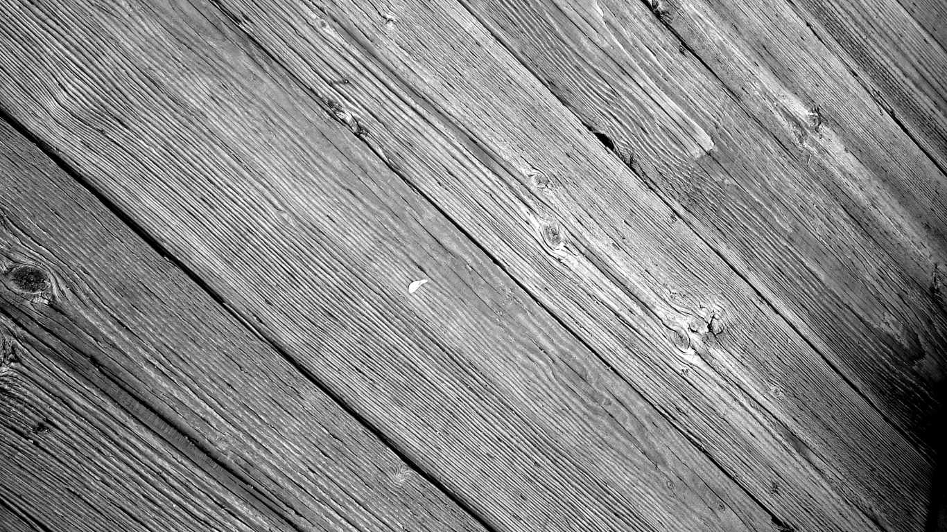 Grayscale Photo of Wooden Floor. Wallpaper in 1366x768 Resolution