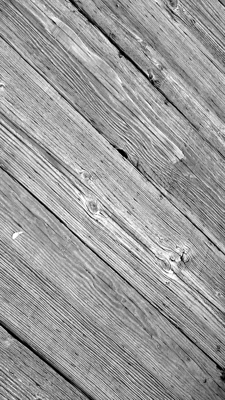 Graustufenfoto Von Holzboden. Wallpaper in 750x1334 Resolution