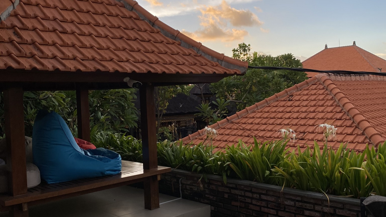 Bali, Roof, Real Estate, Shade, Brick. Wallpaper in 1280x720 Resolution