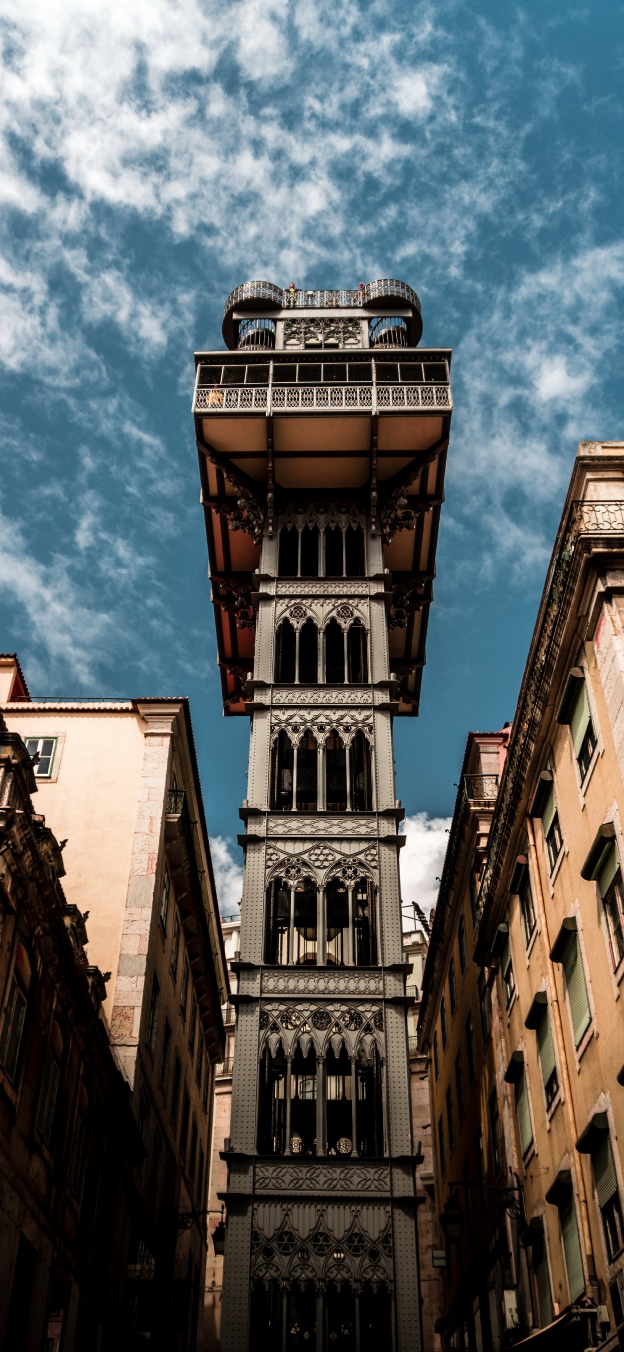 Smy 里斯本, 窗口, 的房子, 塔块, 对称 壁纸 1242x2688 允许