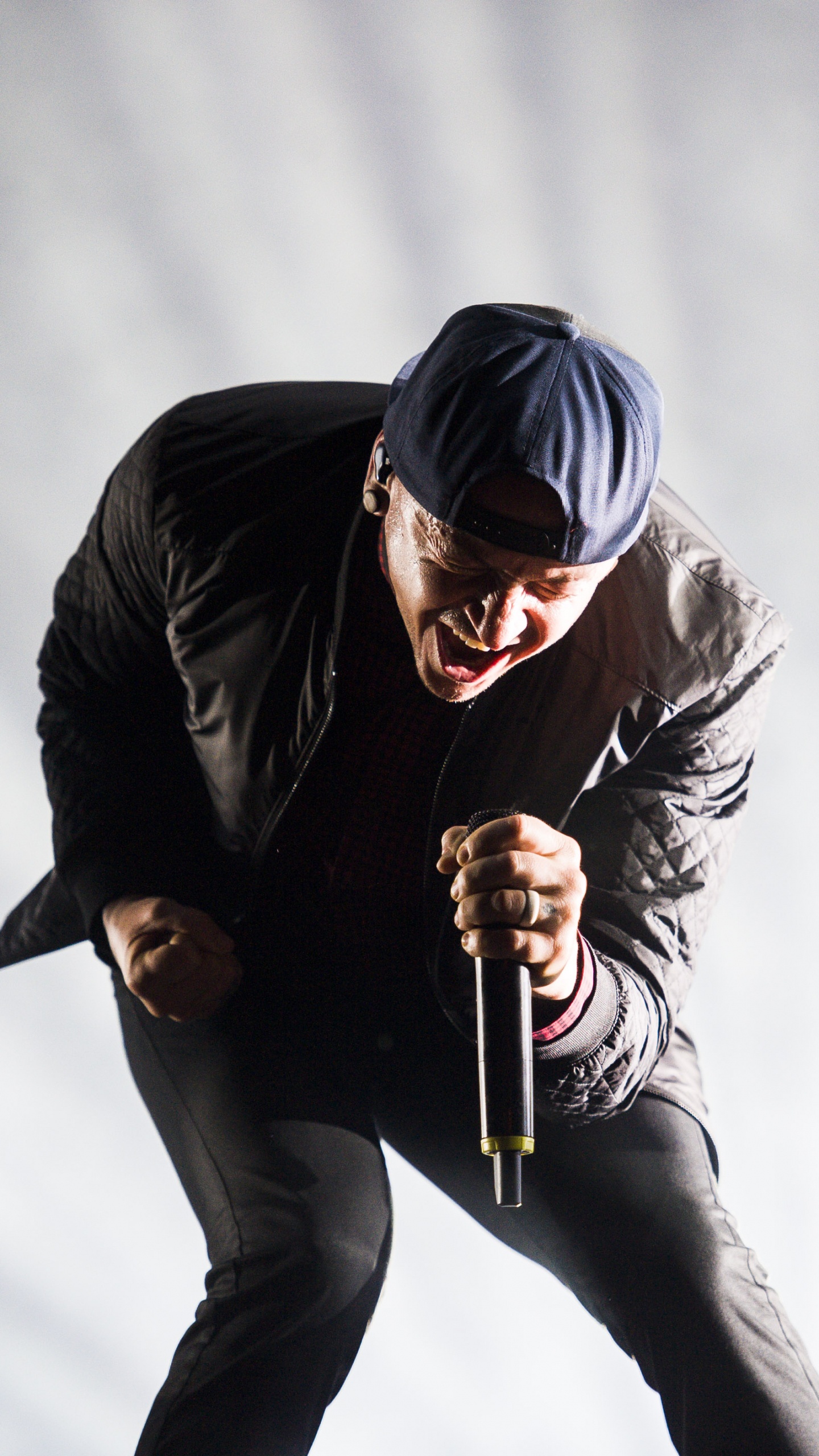 Linkin Park, Performance, Amusement, Microphone, Audio. Wallpaper in 1440x2560 Resolution