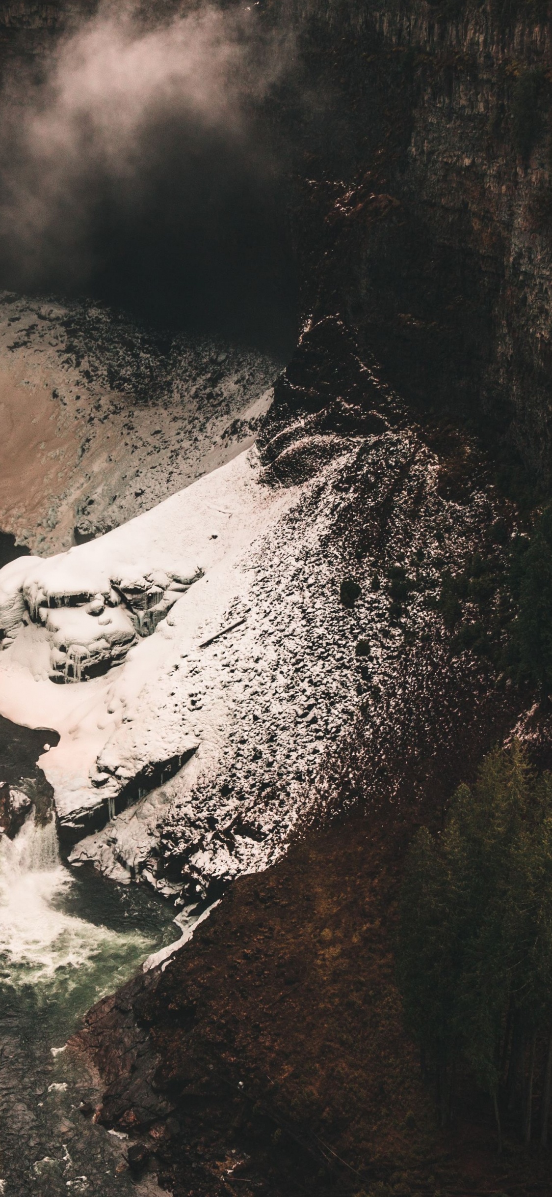 William Soans, Water, Wood, Natural Landscape, Waterfall. Wallpaper in 1125x2436 Resolution