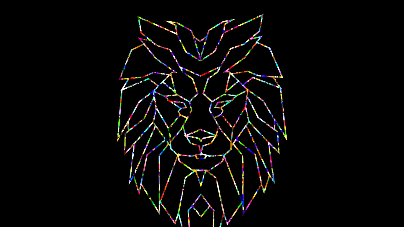 Black and White Wings Illustration. Wallpaper in 1366x768 Resolution