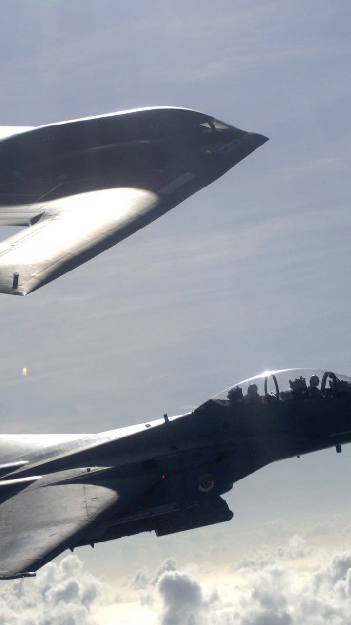 Schwarzes Düsenflugzeug in Der Luft. Wallpaper in 720x1280 Resolution