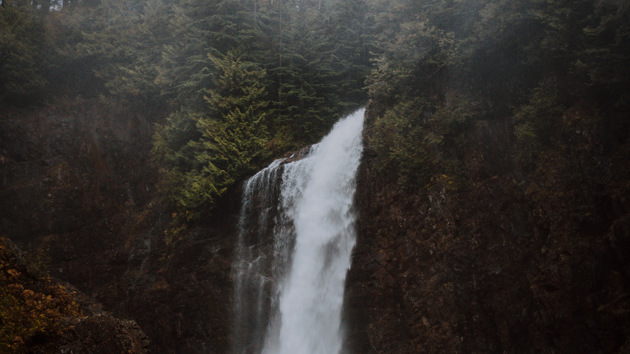 Gewässer, Wasserfall, Wasserressourcen, Natur, Wasser. Wallpaper in 1280x720 Resolution