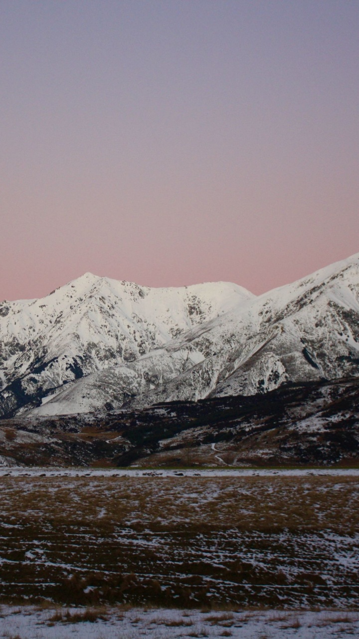 Snow Covered Mountain During Daytime. Wallpaper in 720x1280 Resolution