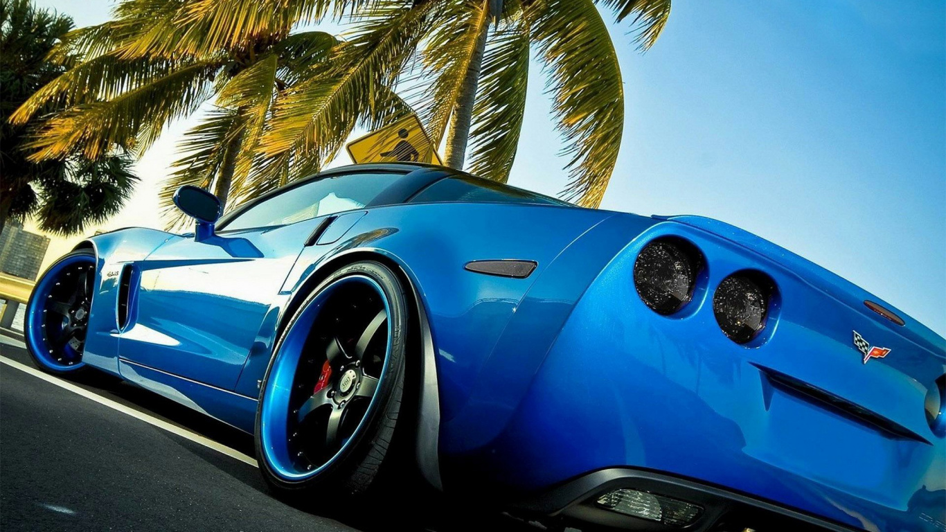 Blue Ferrari 458 Italia on Road During Daytime. Wallpaper in 1366x768 Resolution