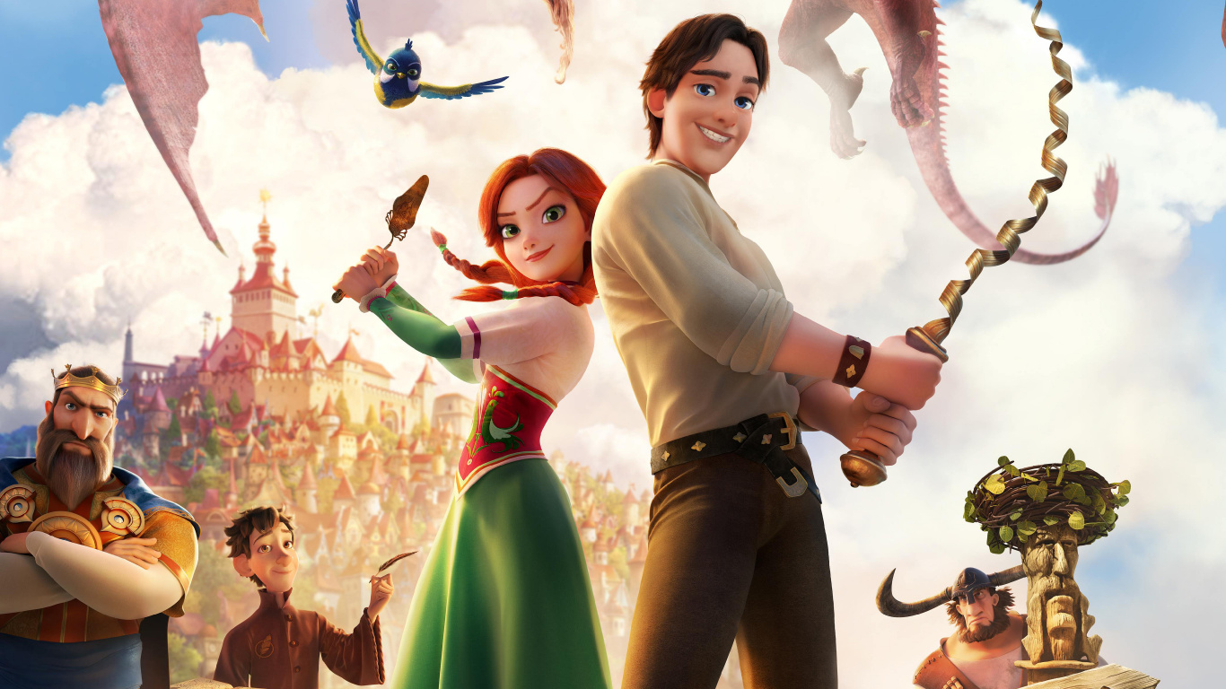 Mujer en Camisa de Manga Larga Blanca Sosteniendo Una Mujer en Vestido Verde. Wallpaper in 1366x768 Resolution