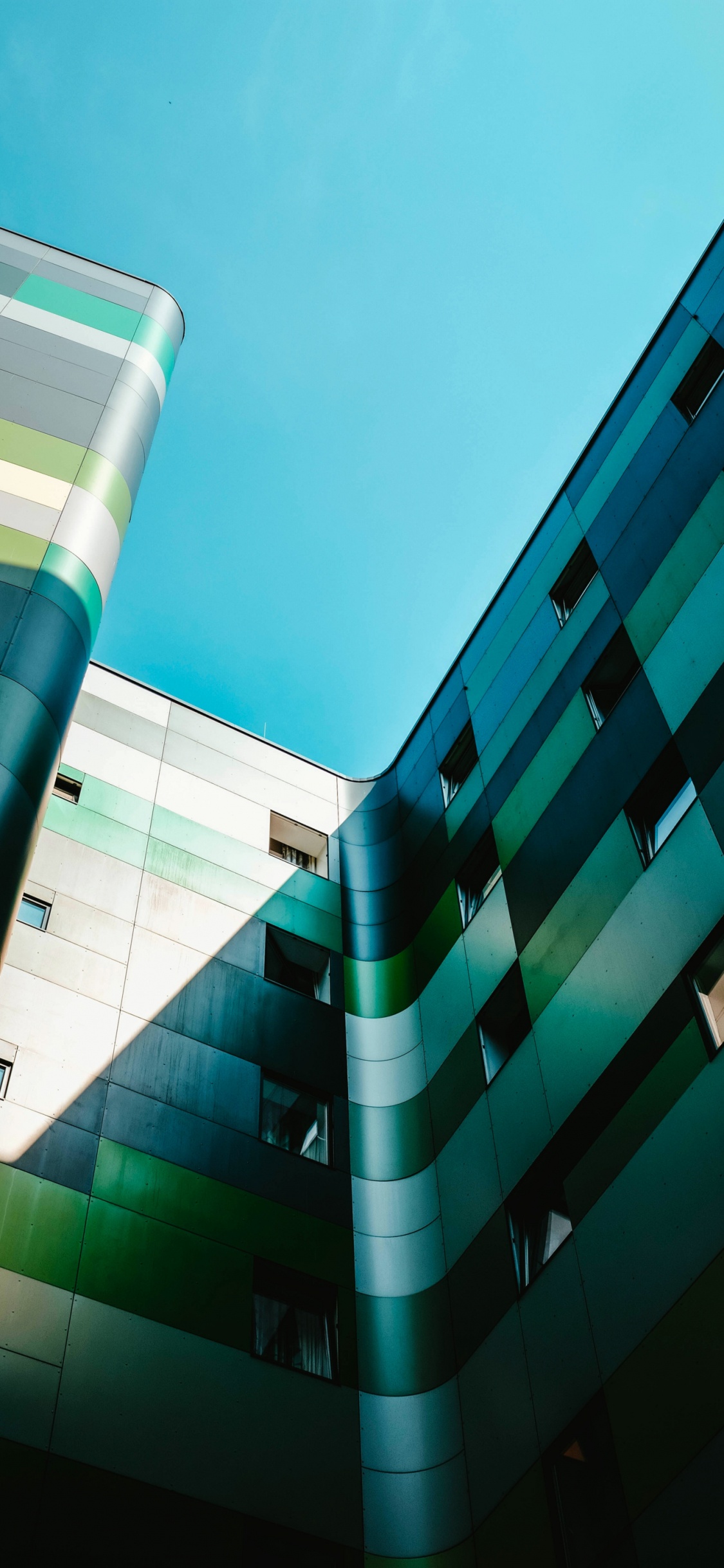 Architecture, Daytime, Light, Green, Azure. Wallpaper in 1125x2436 Resolution