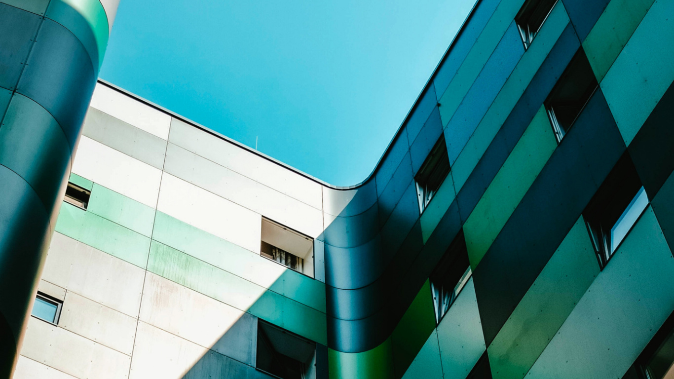 Architecture, la Journée, Lumière, Green, Azure. Wallpaper in 1366x768 Resolution