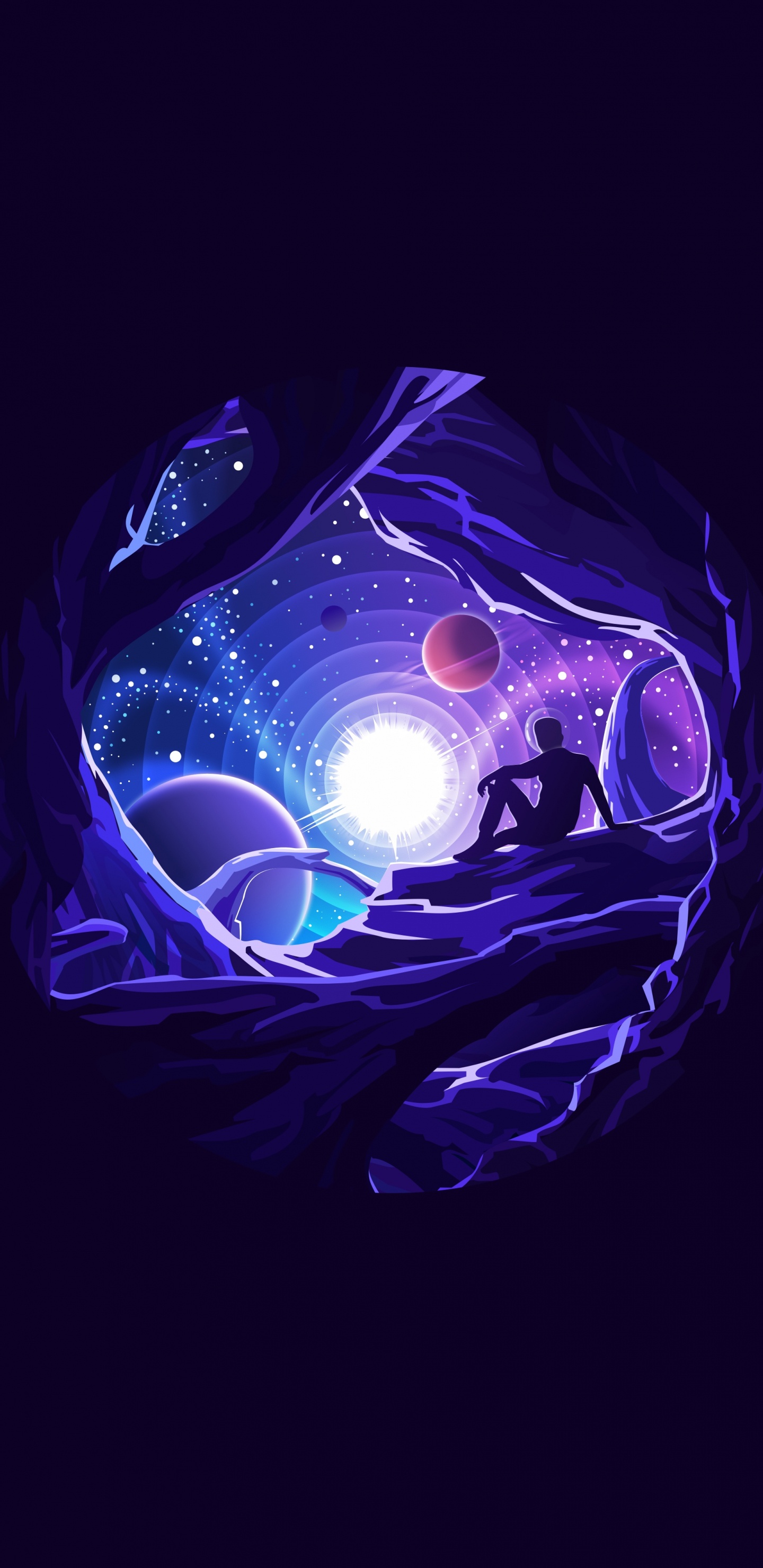 Star Themes, Illustration, Design, Planet, Graphic Design. Wallpaper in 1440x2960 Resolution