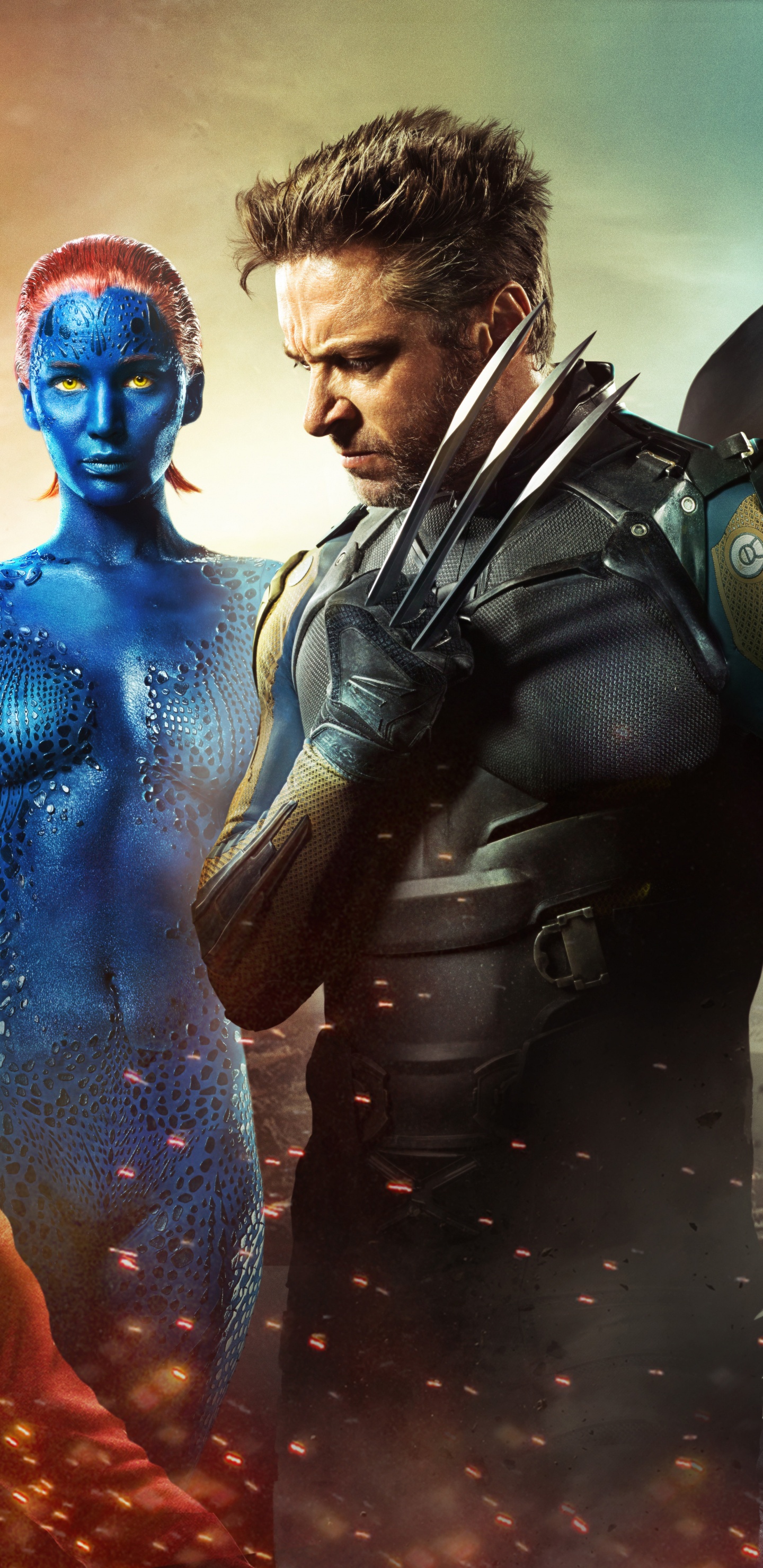 Superhero, X-Men Jours D'un Avenir Passé, Tempête, Bête, Magnéto. Wallpaper in 1440x2960 Resolution