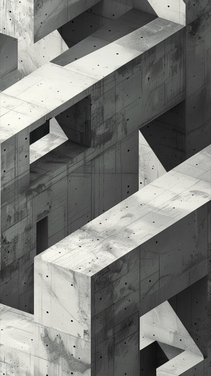 Beton, Wei, Schwarz, Rechteck, Holz. Wallpaper in 720x1280 Resolution