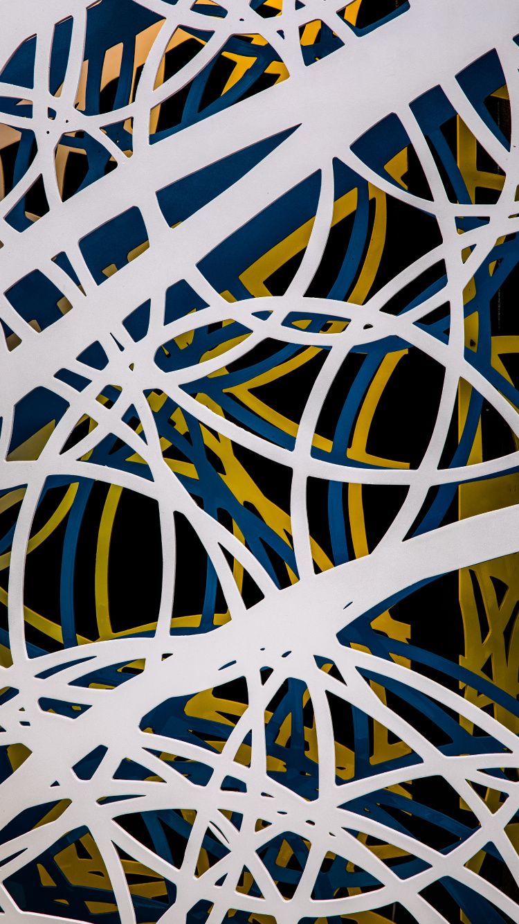 White and Blue Abstract Painting. Wallpaper in 750x1334 Resolution