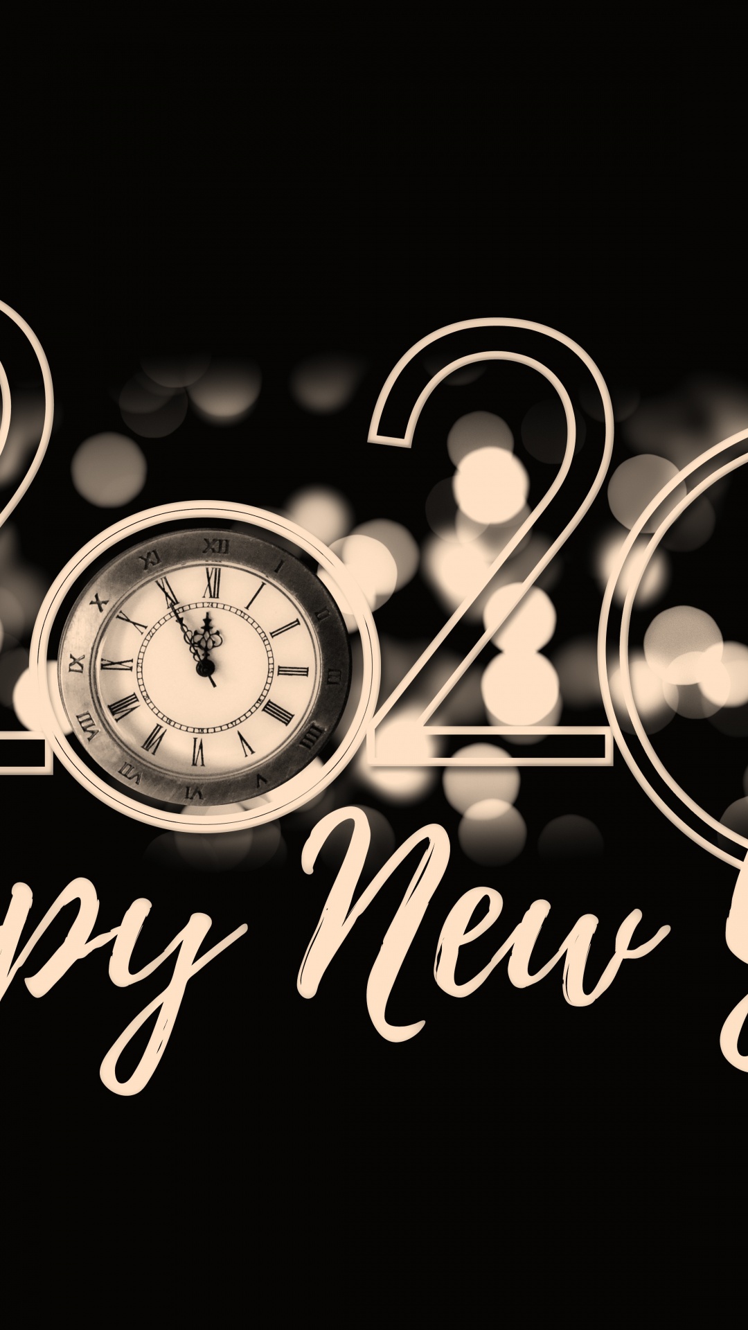 Nouvelle Année, le Réveillon du Nouvel An, le Jour de L'an, Art, Affiche. Wallpaper in 1080x1920 Resolution