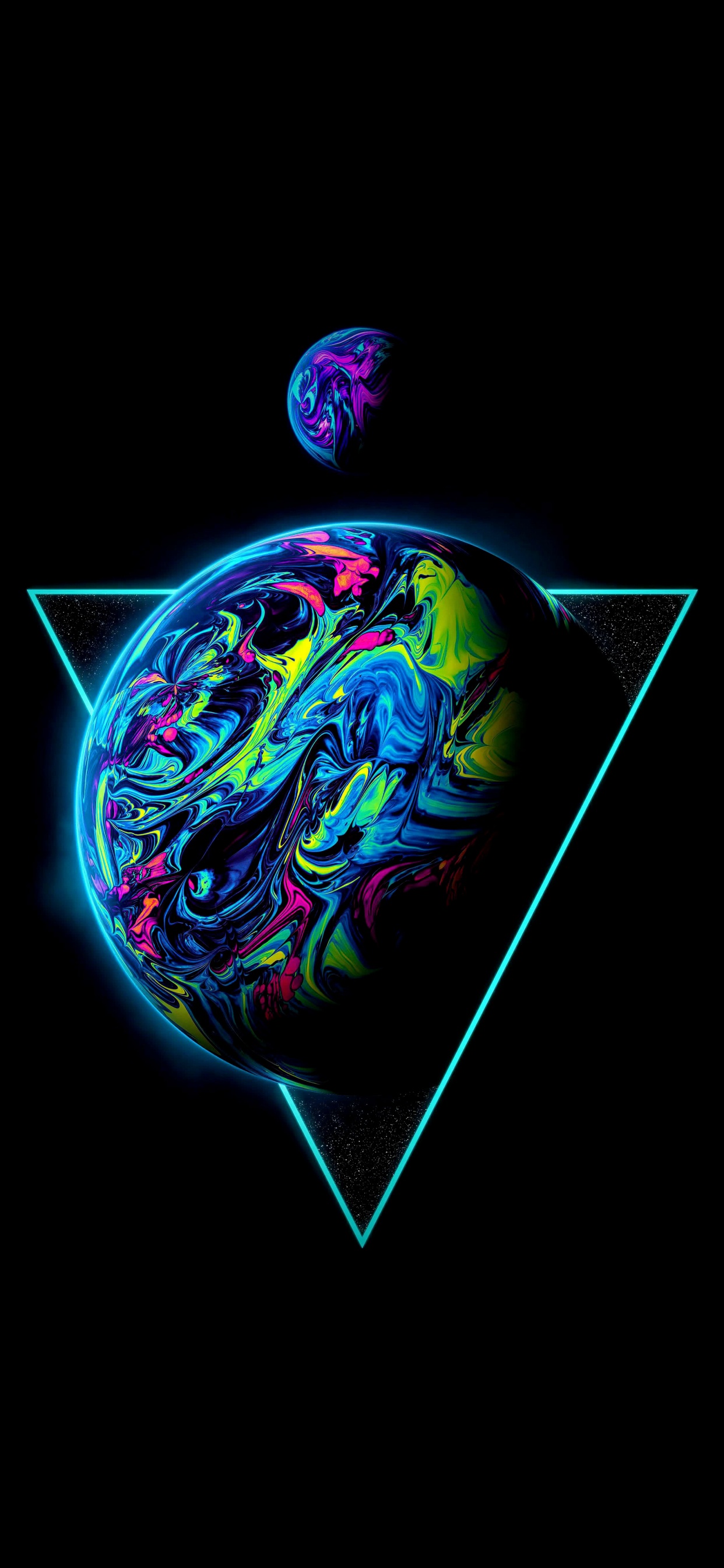 人类的身体, 艺术, 电蓝色的, 对称, 圆圈 壁纸 1242x2688 允许