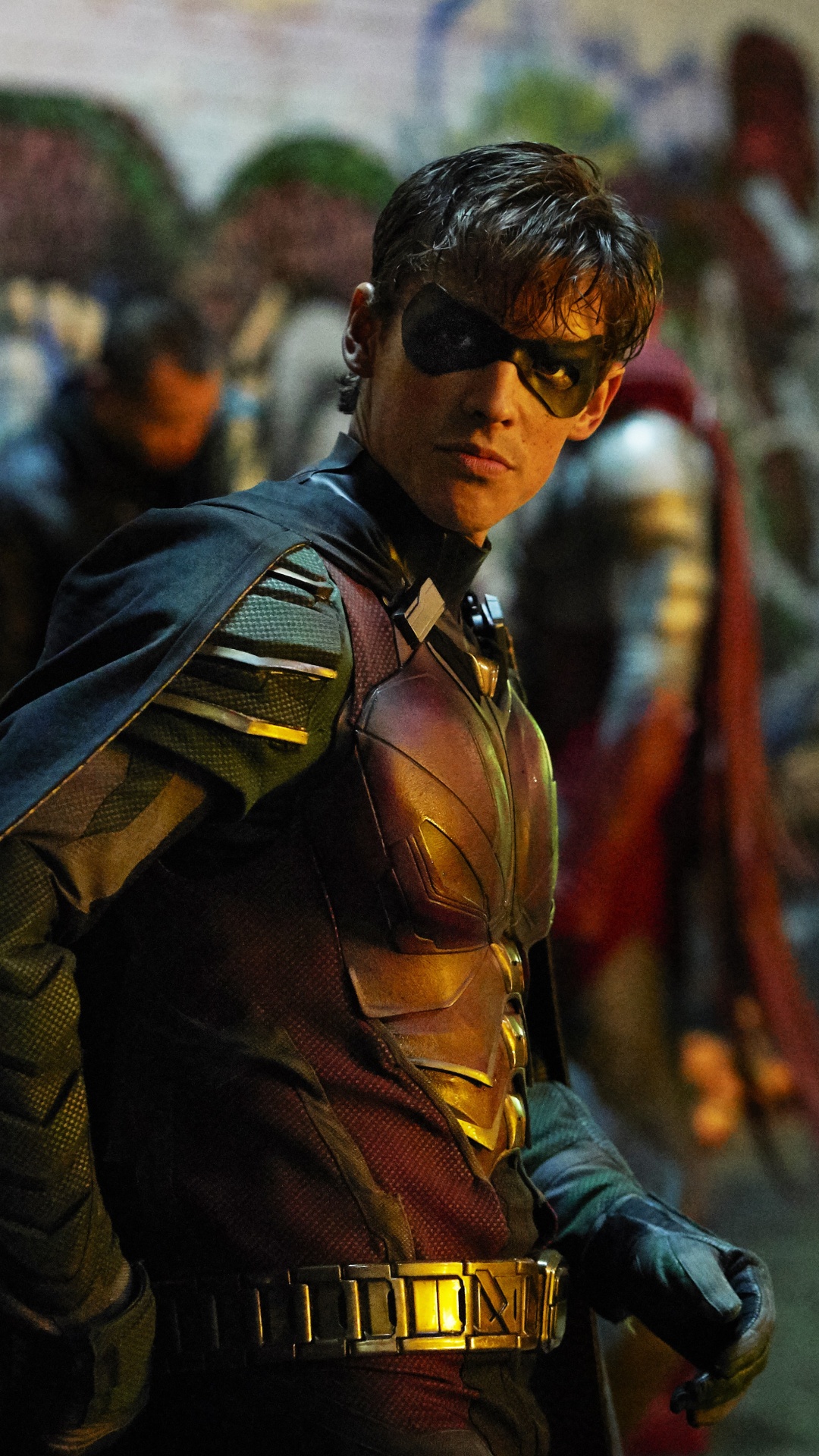 Man in Black Leather Jacket Wearing Black Sunglasses. Wallpaper in 1080x1920 Resolution