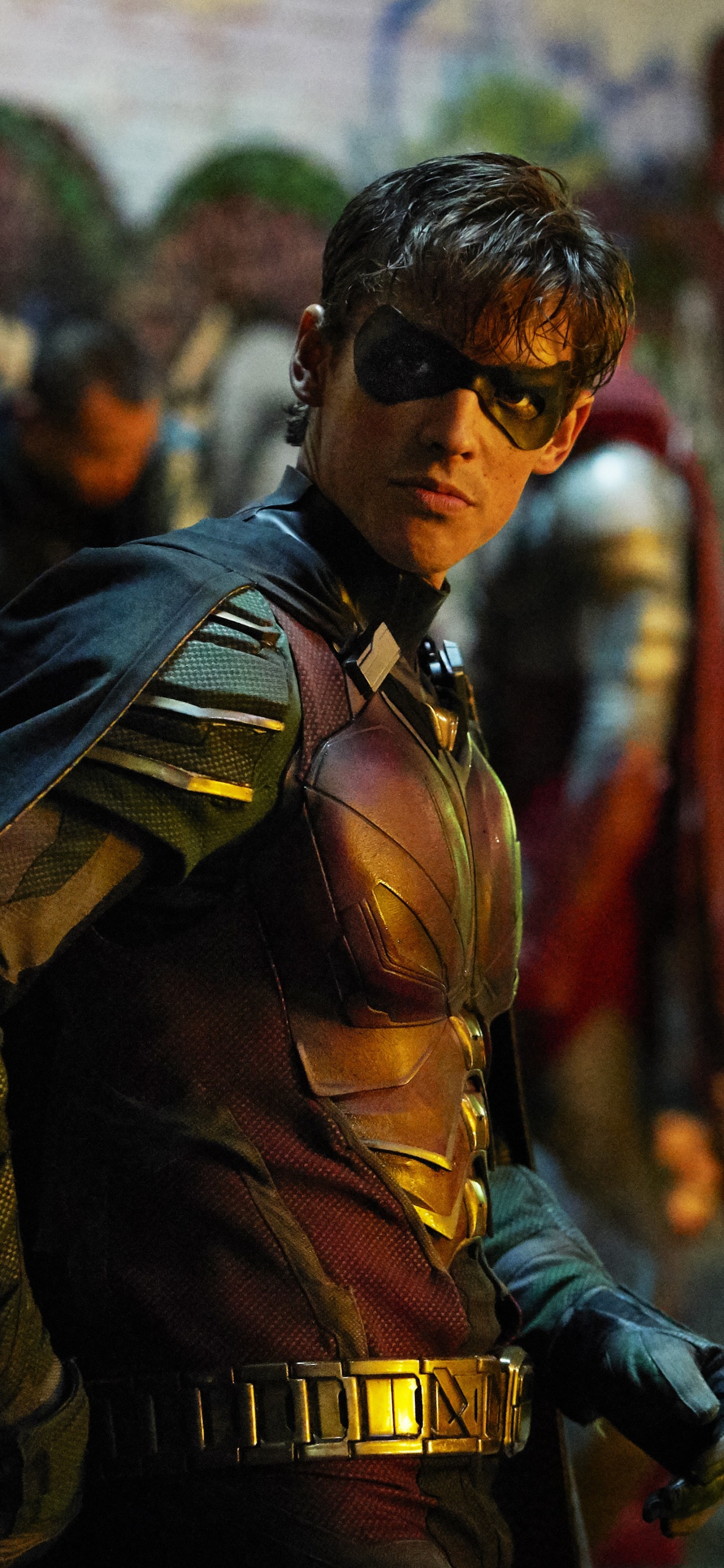 Man in Black Leather Jacket Wearing Black Sunglasses. Wallpaper in 1242x2688 Resolution