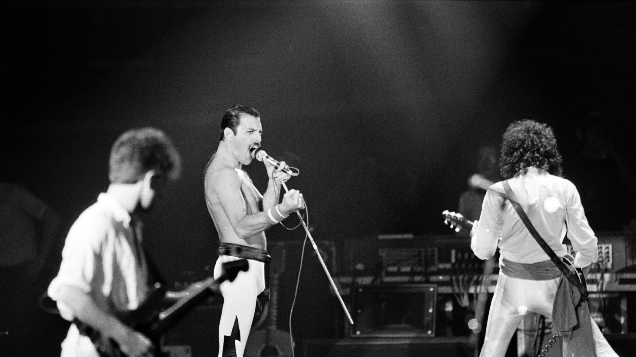 Freddie Mercury, Queen, Performance, Entertainment, Music. Wallpaper in 1280x720 Resolution