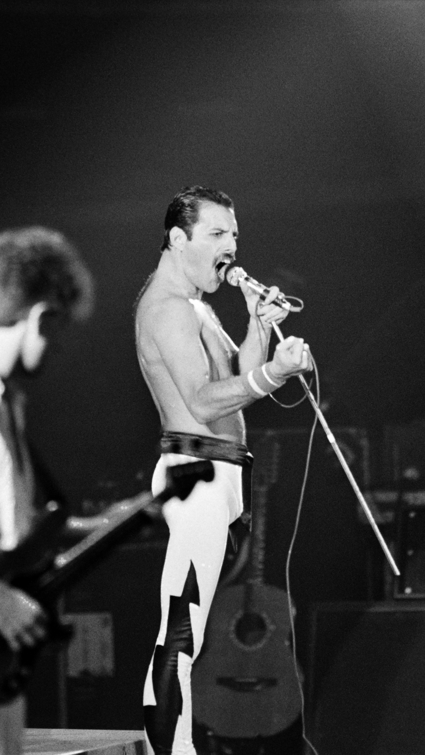 Freddie Mercury, Queen, Performance, Entertainment, Music. Wallpaper in 1440x2560 Resolution