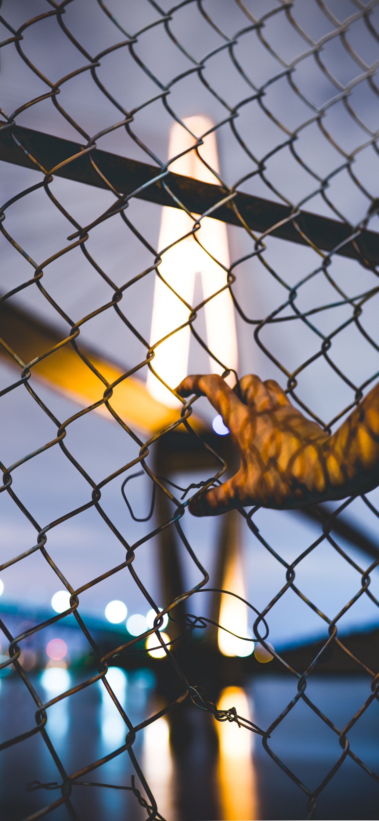 Person Climbing on a Rope. Wallpaper in 1242x2688 Resolution