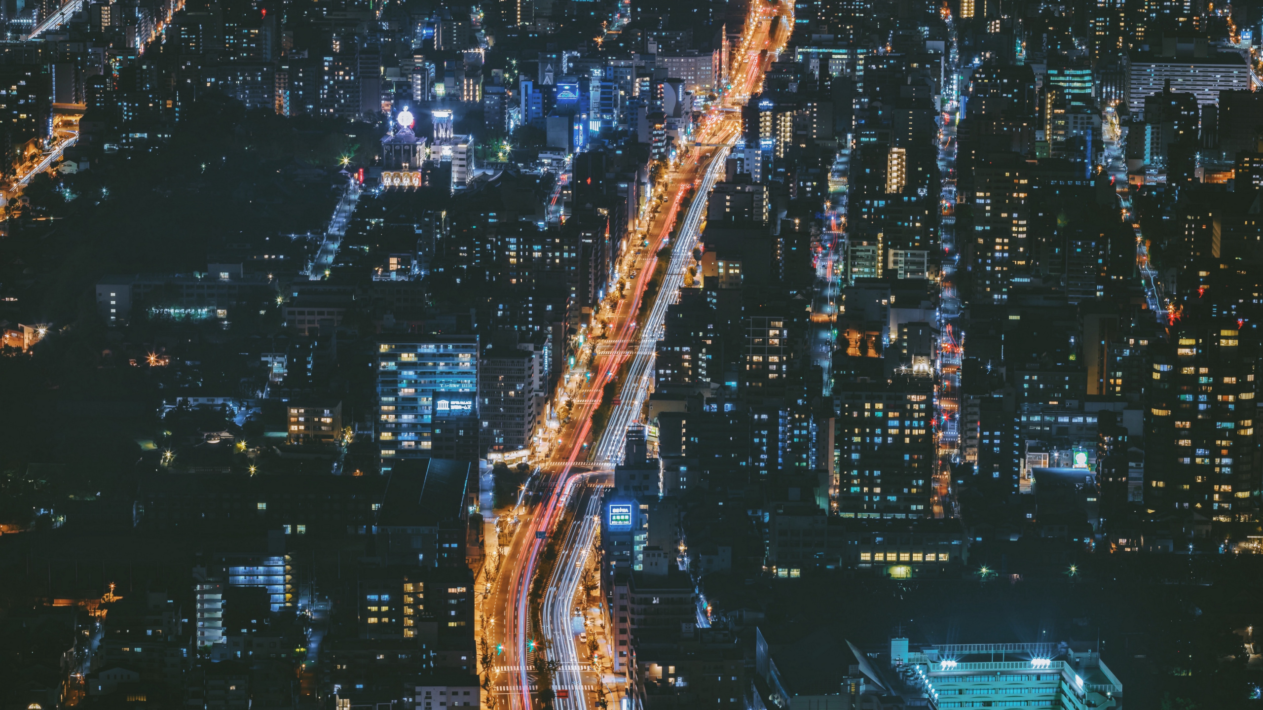 大坂, 城市景观, 大都会, 城市, 天际线 壁纸 2560x1440 允许