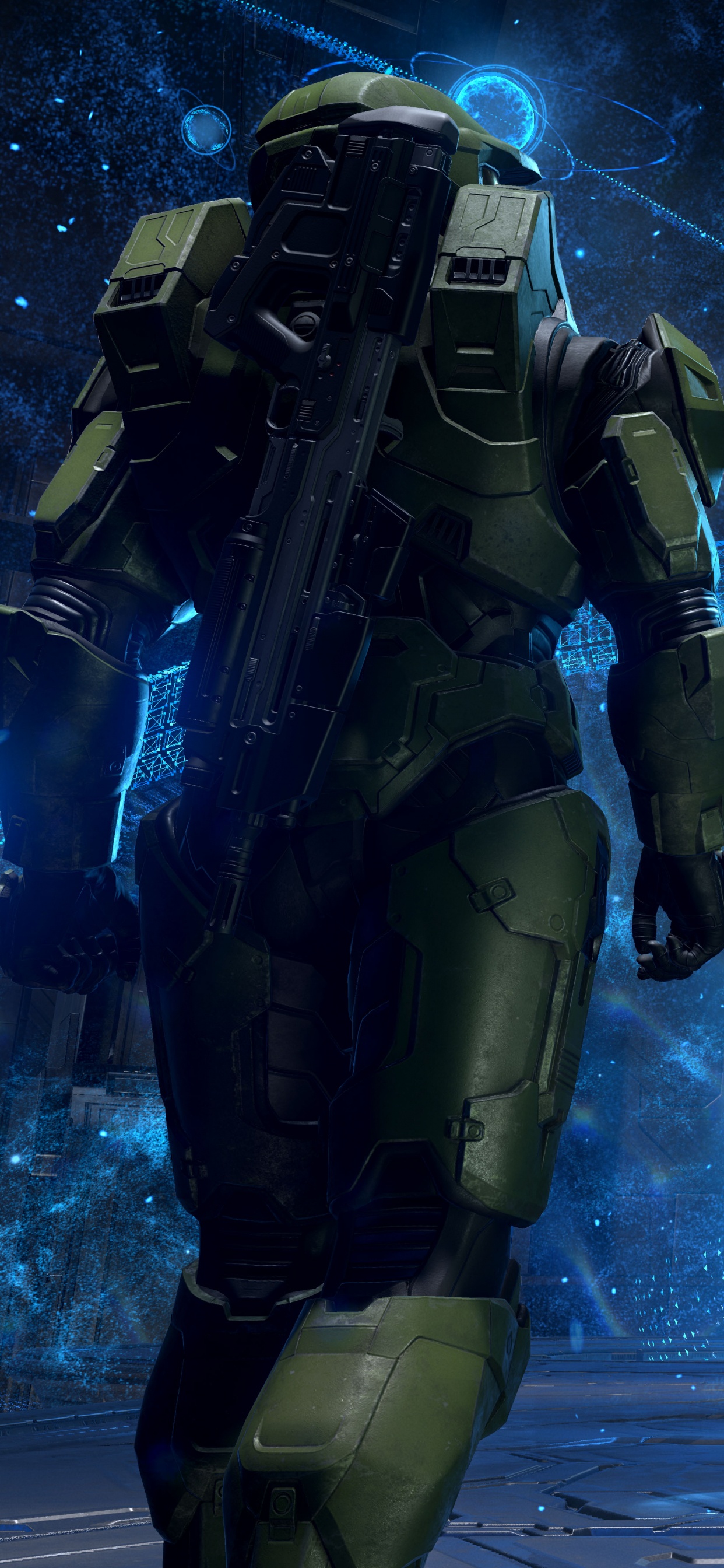 Halo Infinito, Jefe Maestro, Xbox One, Composición Digital, Espacio. Wallpaper in 1242x2688 Resolution