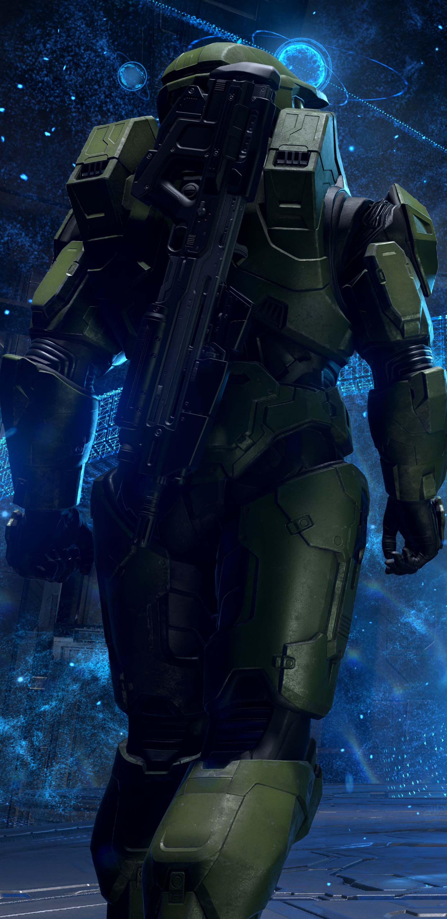 Halo Infinito, Jefe Maestro, Xbox One, Composición Digital, Espacio. Wallpaper in 1440x2960 Resolution