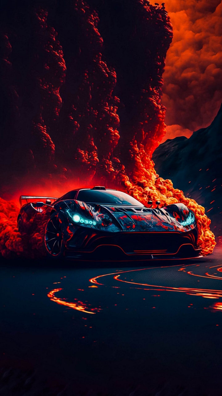 L'éclairage Automobile, Liquid, Capuchon, Lave. Wallpaper in 720x1280 Resolution