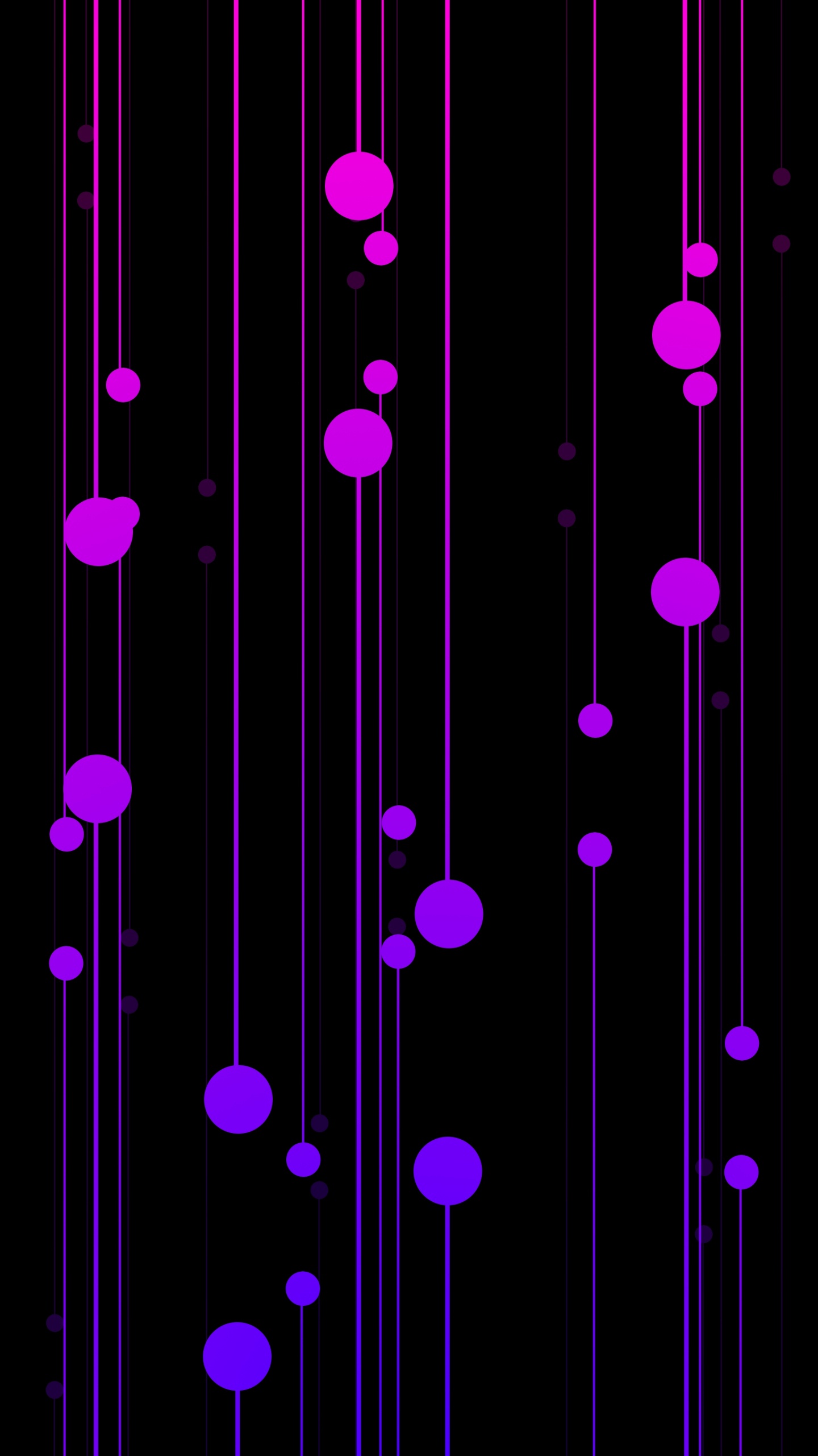 Lila Und Weiße Tupfenillustration. Wallpaper in 1440x2560 Resolution