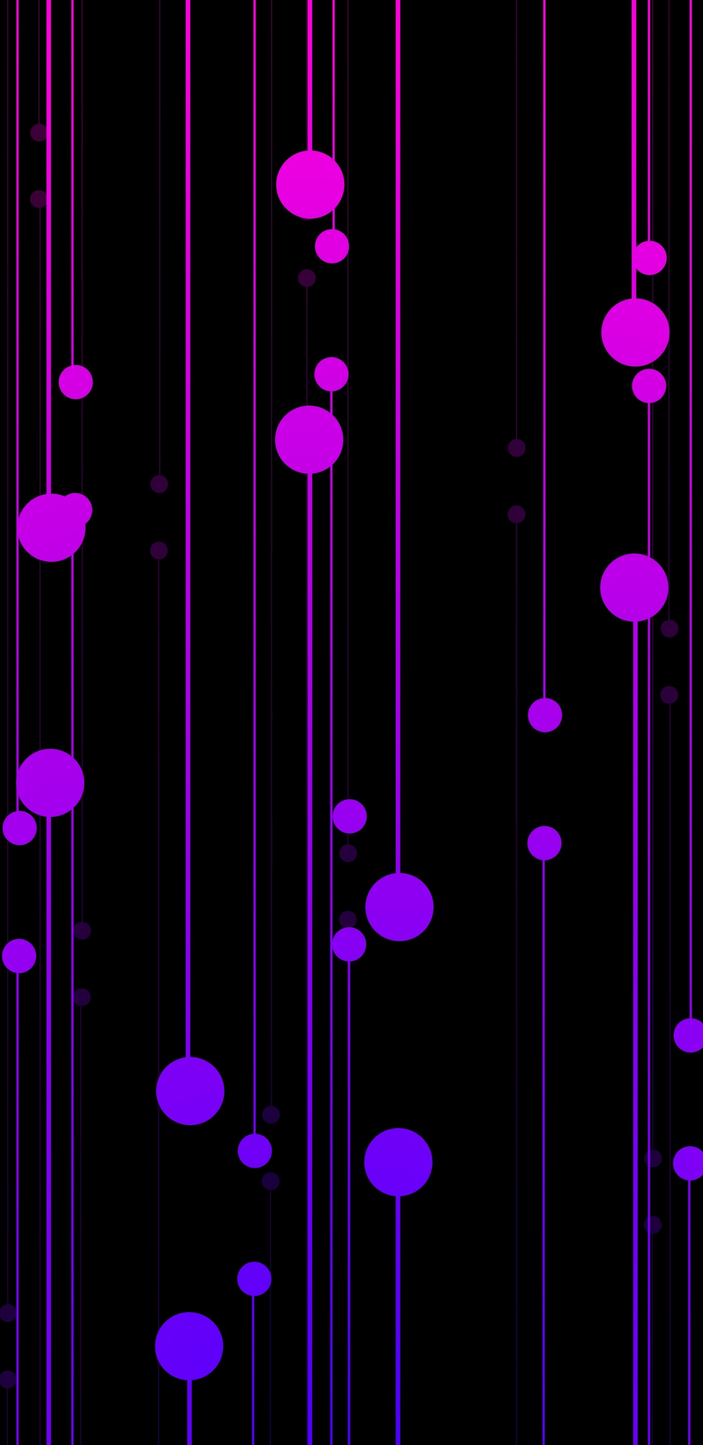 Lila Und Weiße Tupfenillustration. Wallpaper in 1440x2960 Resolution