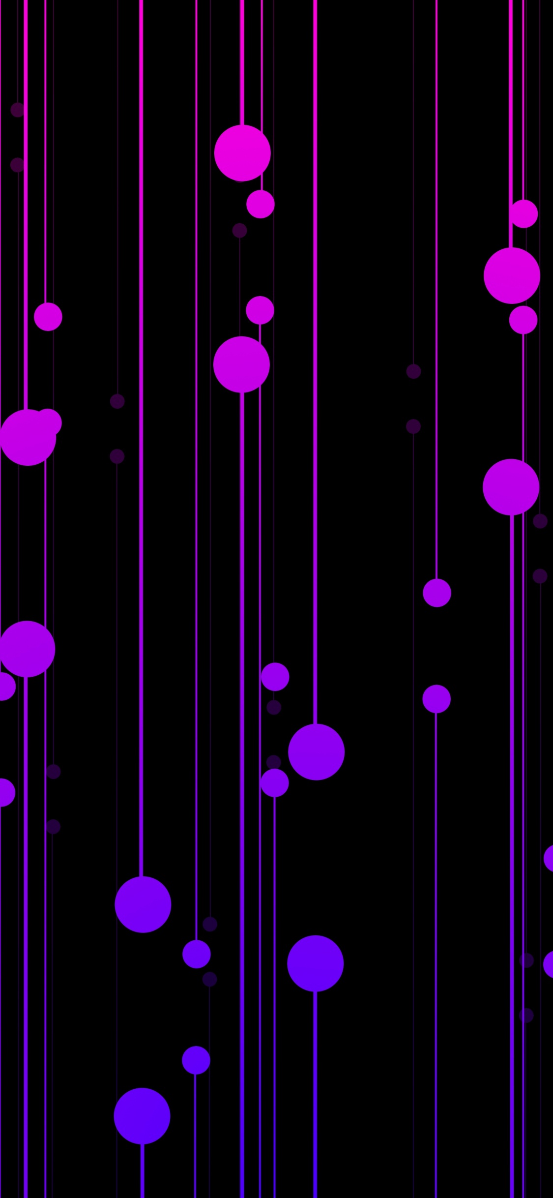Illustration à Pois Violet et Blanc. Wallpaper in 1125x2436 Resolution